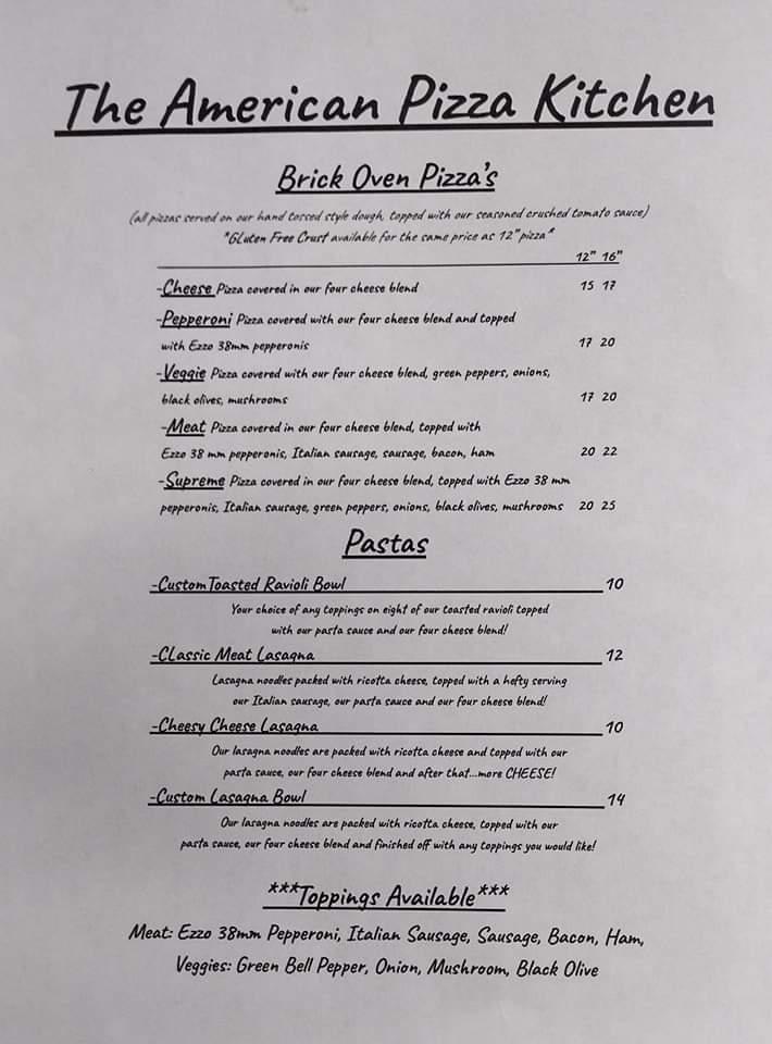 Paoli Pizza Kitchen Menu image 1